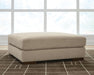 Linenhause - Oversized Accent Ottoman - Dune Benchcraft®