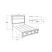 Ryder - Bed With Panel Headboard, 2 Drawer Footboard Global Furniture USA