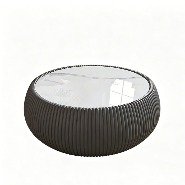Drum Shaped Coffee Table Home Essentials