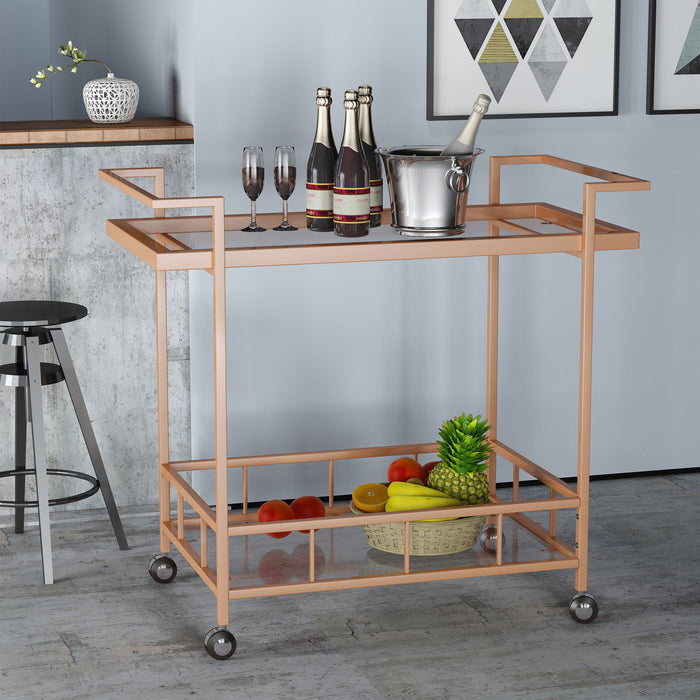 Selby Bar CarT-Rose Gold