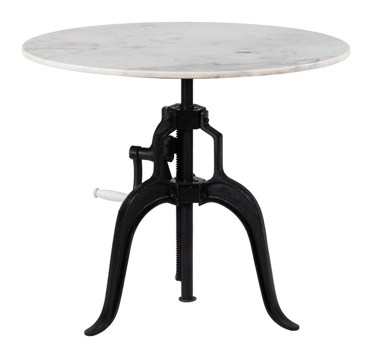 Mufid - Bistro Table - White & Black