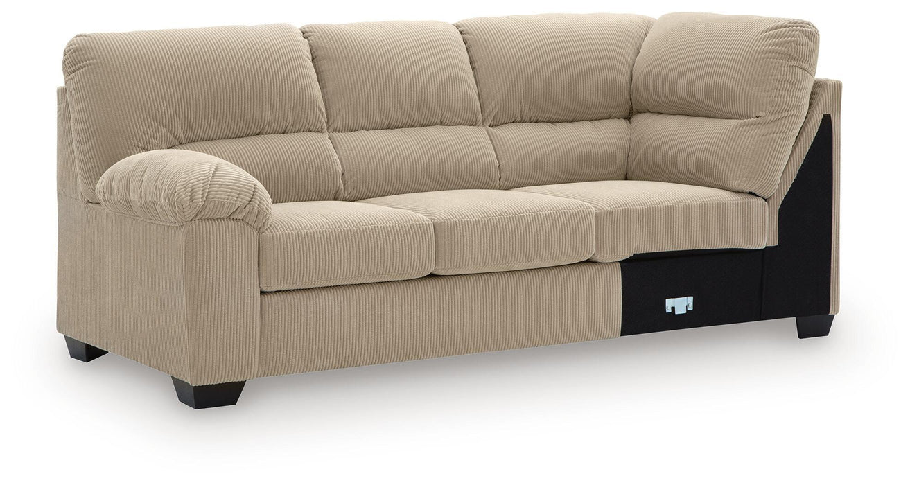 SimpleJoy - LAF Sofa With Corner Wedge - Sand Signature Design by Ashley®