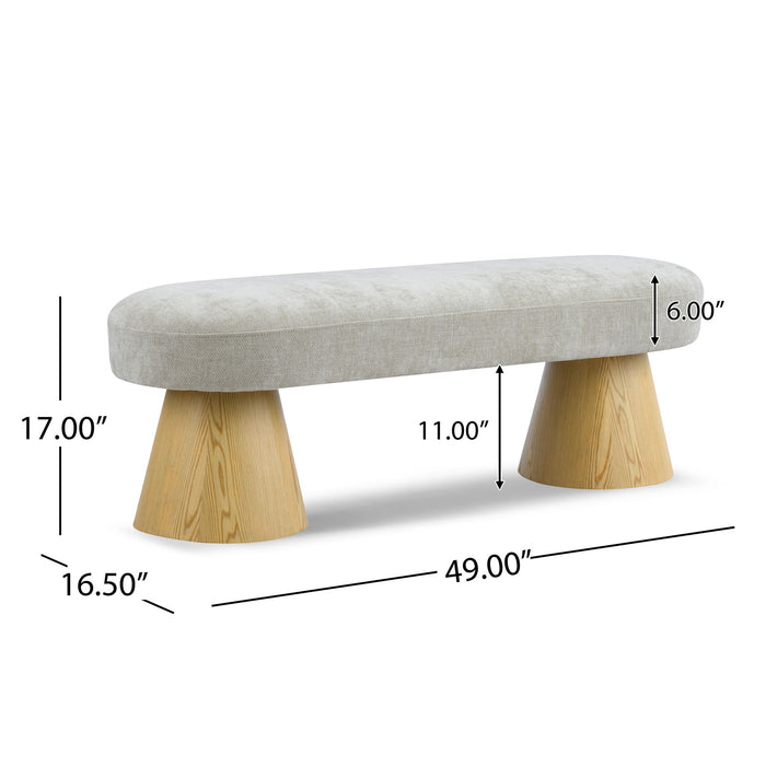 Upholstered Bench For Dining Room Noble House