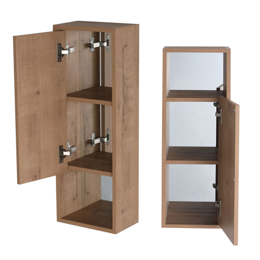 10" Wall Mounted Storage Cabinet, Bathroom Cabinet With Soft Close Door - Imitative Oak Home Essentials