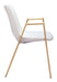 Desi - Dining Chair With Gold Legs (Set of 2) Zuo Modern