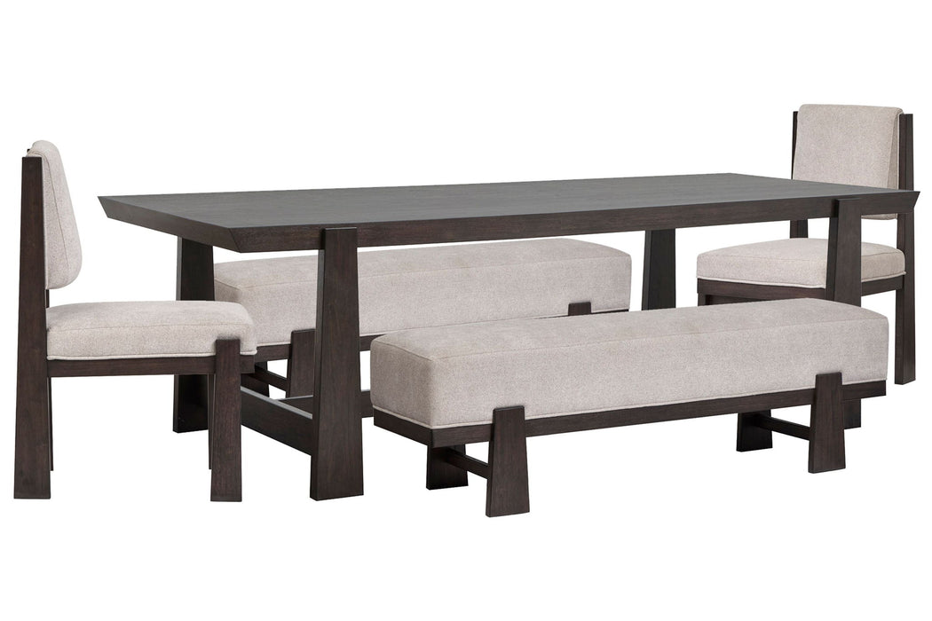 Tauren - Trestle Dining Table Set Magnussen Furniture