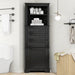 Tall Storage Cabinet With 3 Drawers And Adjustable Shelves For Bathroom Hearth and Haven