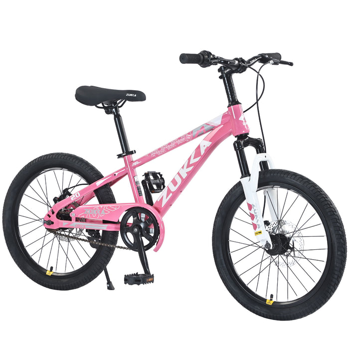 Zukka - 20" Mountain Bike With Adjustable Saddle And Suspension Fork Daily Nest