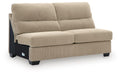 SimpleJoy - Armless Loveseat - Sand Signature Design by Ashley®