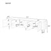 TV Stand For TVs, Media Console With 4 Spacious Cabinets For Living Room Hearth and Haven