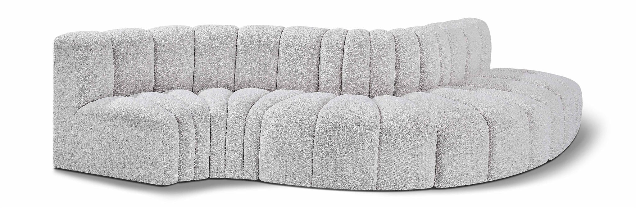 Arc - Boucle Fabric 5 Piece Modular Sofa Meridian Furniture