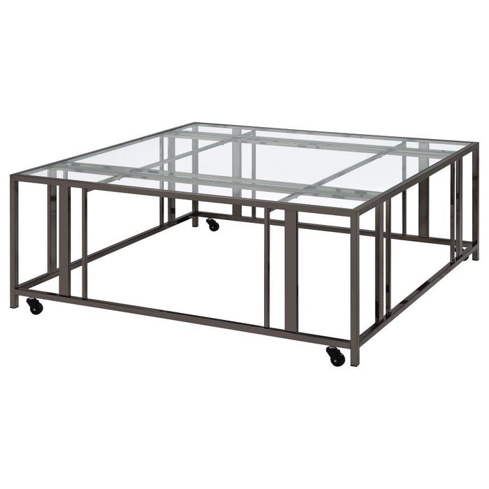 Adri - Square Glass Coffee Table Top - White