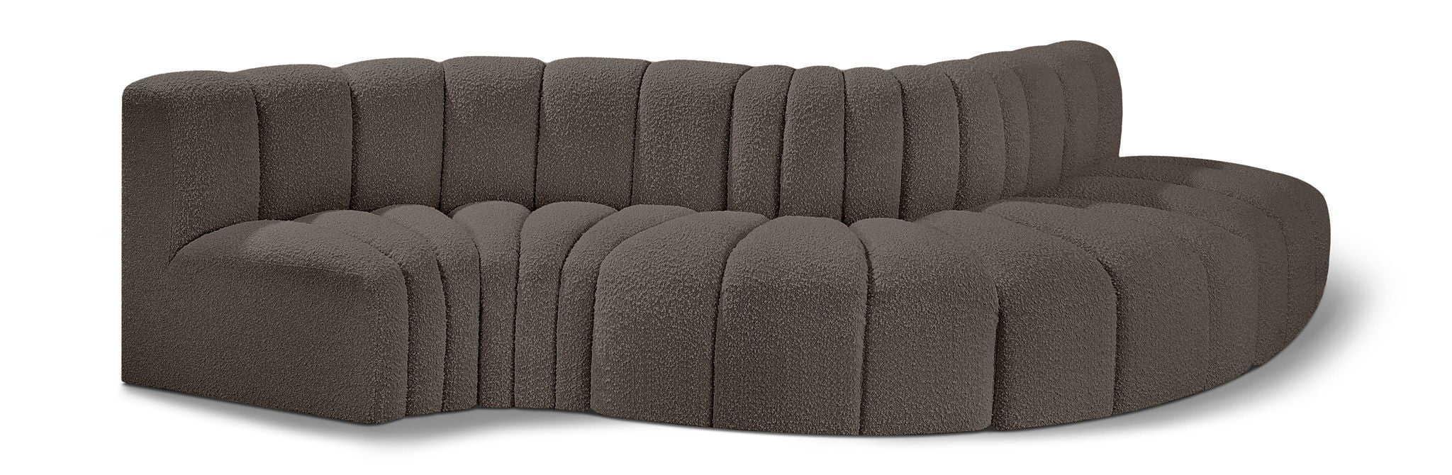 Arc - Boucle Fabric 5 Piece Modular Sofa Meridian Furniture
