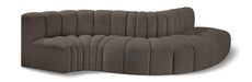 Arc - Boucle Fabric 5 Piece Modular Sofa Meridian Furniture