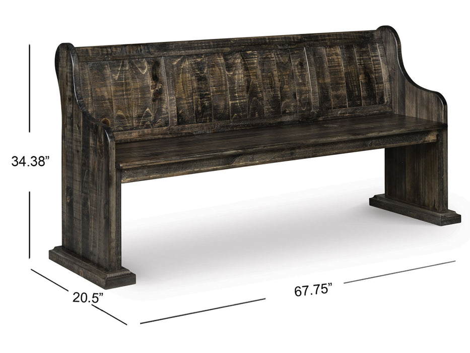 Bellamy - Bench With Back - Peppercorn Magnussen Furniture