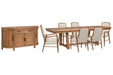Woodward - Trestle Extendable Dining Table Set Magnussen Furniture