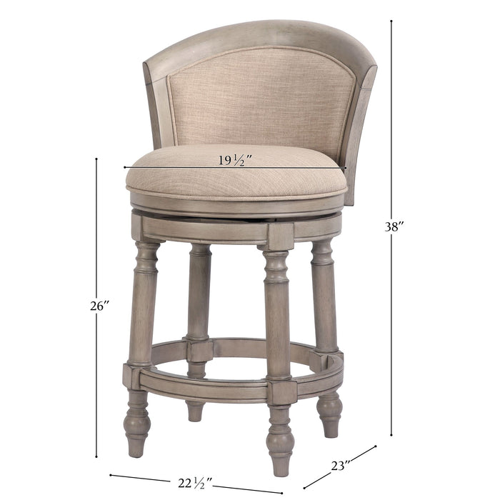 Barrel Back Stool With Swivel Home Essentials