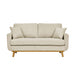 Upholstered Loveseat With Arms And Pillows Home Essentials