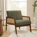 Accent Chair, Upholstered Seating For Living Room Or Bedroom - Green 8th Street