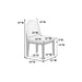 Dining Upholstered Side Chair (Set of 2) - Black / White Home Essentials