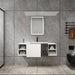 Wall Mounted Bathroom Vanity With Sink, Cabinet & Half Door Home Essentials