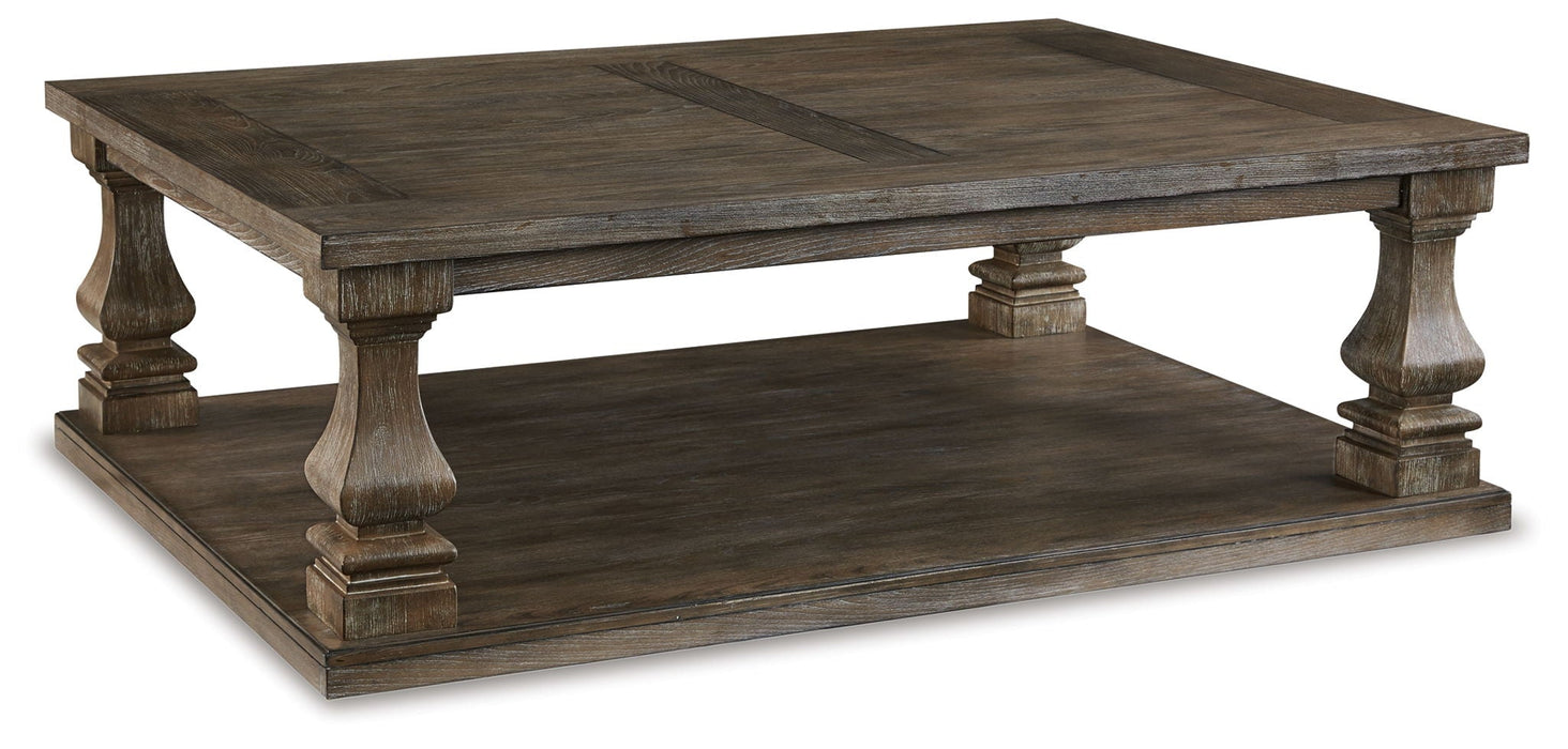 Johnelle - Rectangular Cocktail Table - Gray Signature Design by Ashley®