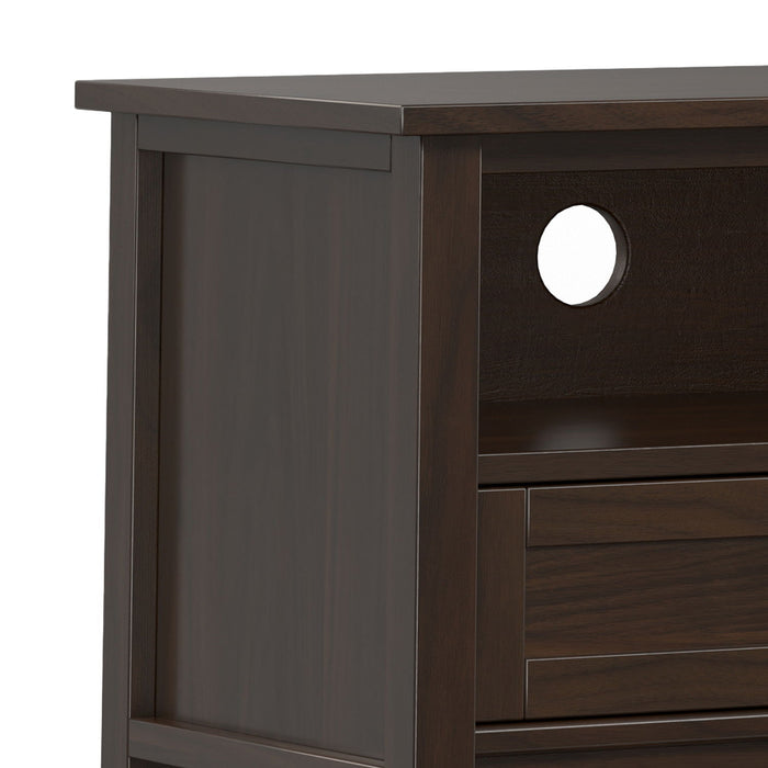 Warm Shaker - Handcrafted Low TV Media Stand Simpli-Home