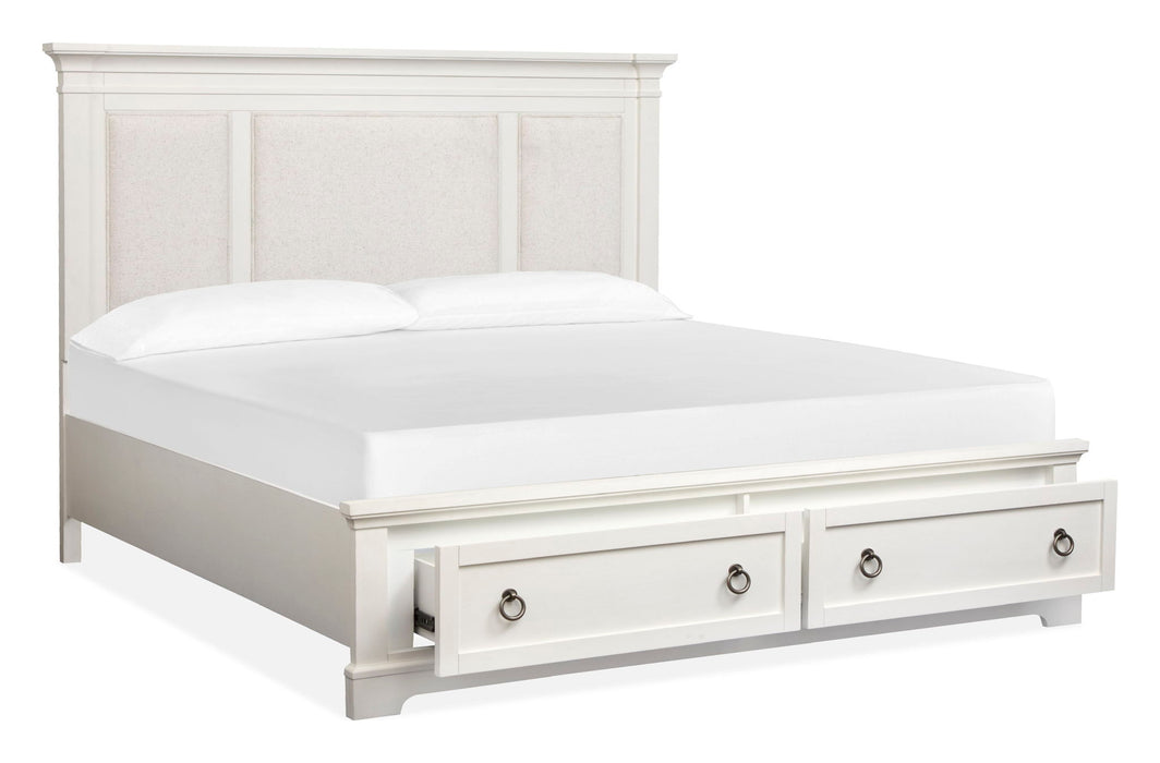 Kingston - Upholstered Panel Storage Bed Magnussen Furniture