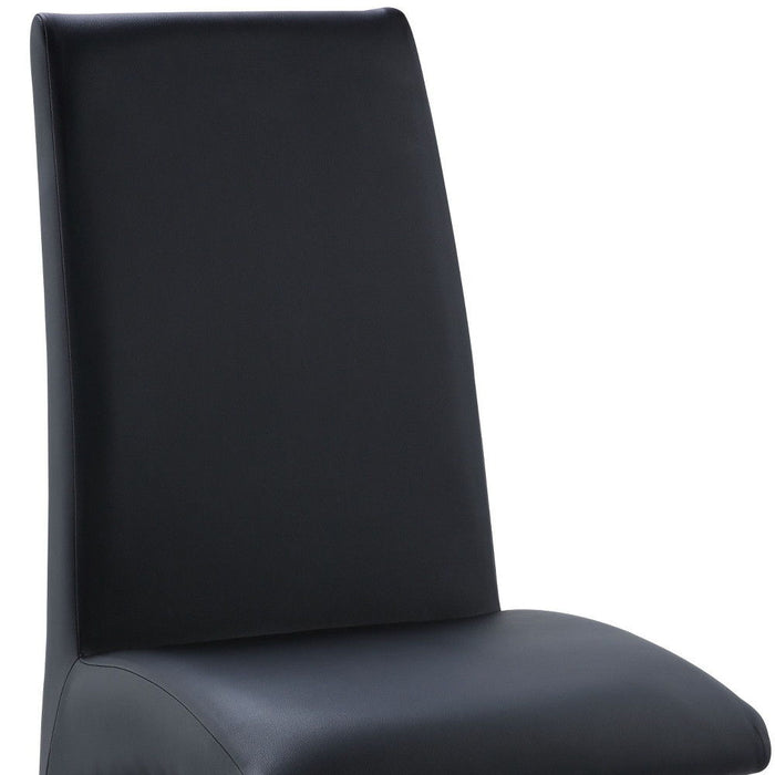 Leather Seating Set Of 2 - Black