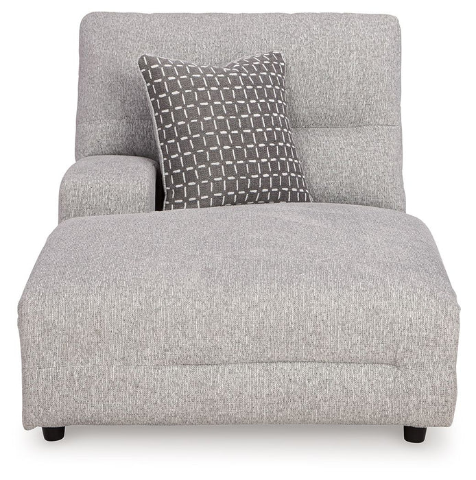 Acklen Place - Laf Power Reclining Back Chaise - Pewter Signature Design by Ashley®
