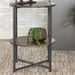 Accent Table With X-Frame And Bottom Shelf - Brown Furniture Max