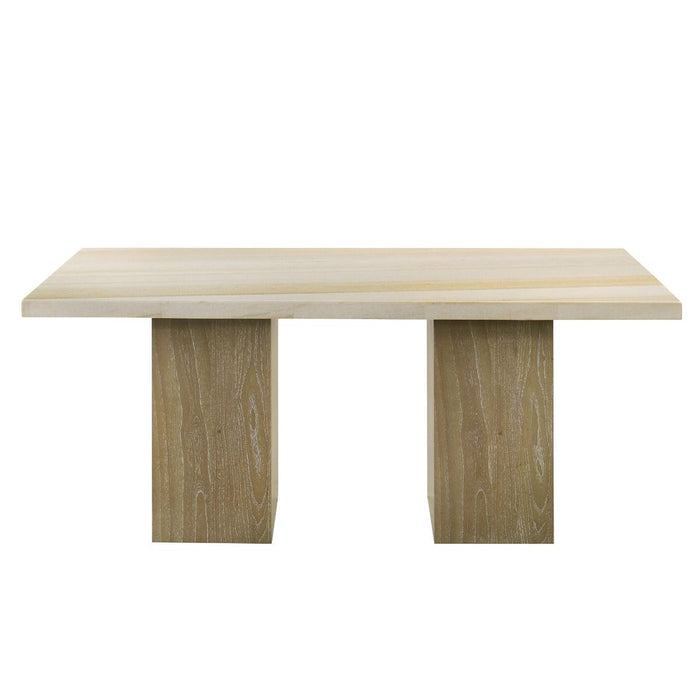 Olinda - Dining Table With Natrual Marble Top - Natrual ACME