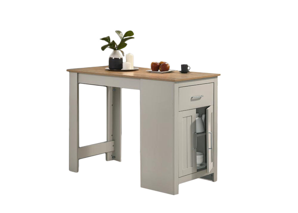 Alonzo - Small Space Counter Height Dining Table With Cabinet And Drawer Storage Lilola Home