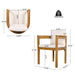 Abaco - Outdoor Patio 7 Pieces Dining Set With Chairs And Table - Teak / Beige Noble House