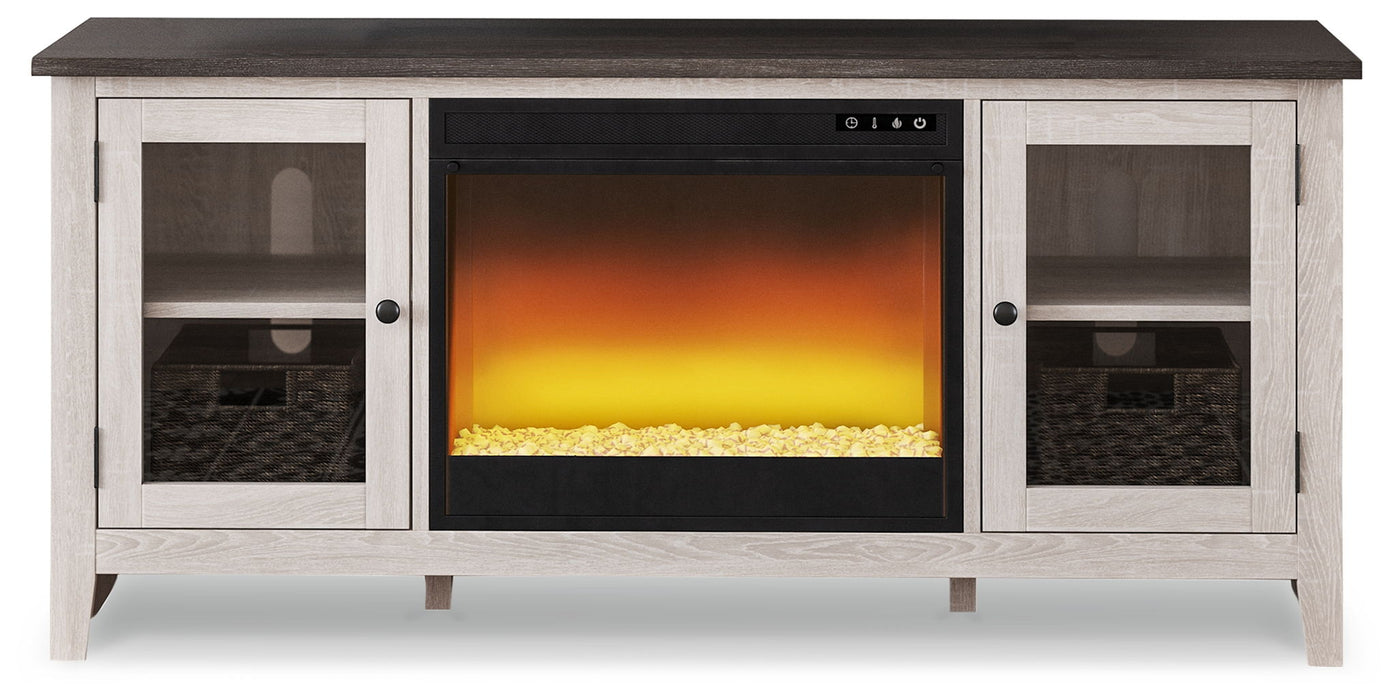 Dorrinson - TV Stand With Fireplace Insert Signature Design by Ashley®