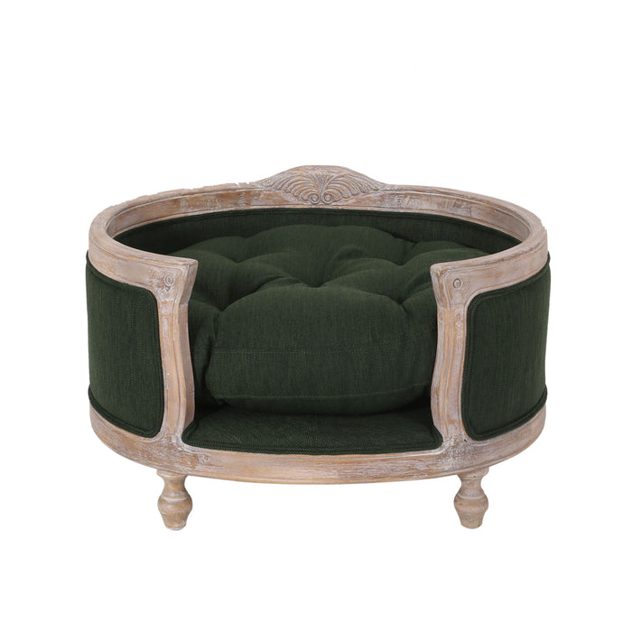 Pet Bed - Old Pine - Rattan / Fabric