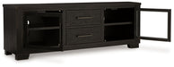 Galliden - Extra Large TV Stand - Black Signature Design by Ashley®