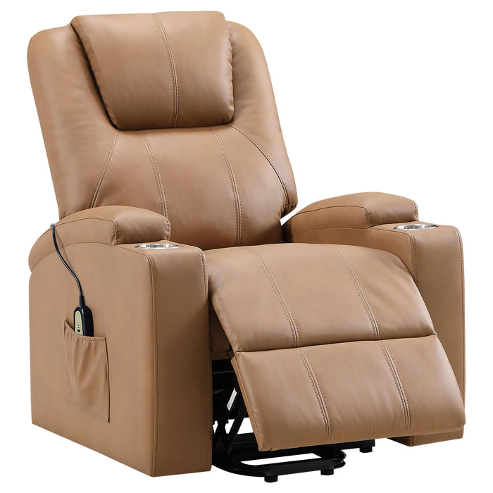 Armstrong - Upholstered Power Lift Massage Recliner