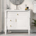 Freestanding Bathroom Vanity With Sink, Adjustable Shelf, Flip Drawer Hearth and Haven