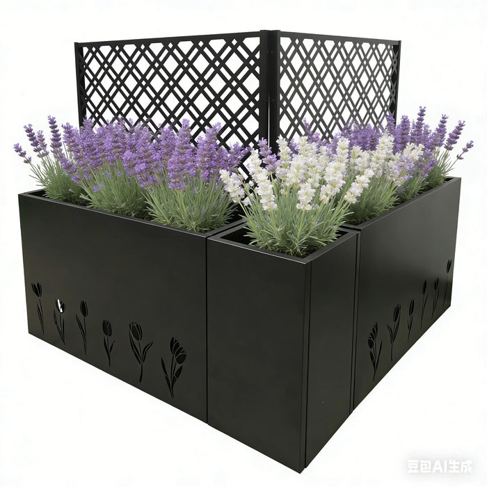 Tall Planter Raised Garden Bed With Trellis Daily Nest
