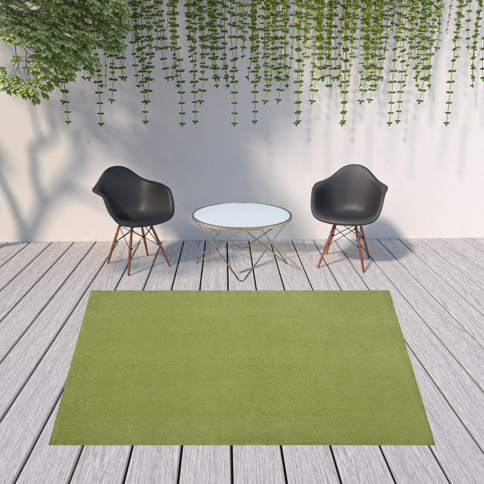 8' X 10' Non Skid Indoor / Outdoor Area Rug - Green