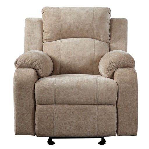 Upholstered Manual Recliner Chair With 3 Adjustable Backrest Positions Noble House