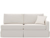 Filmore - Skirted Loveseat RAF, Special Order - White Universal Furniture