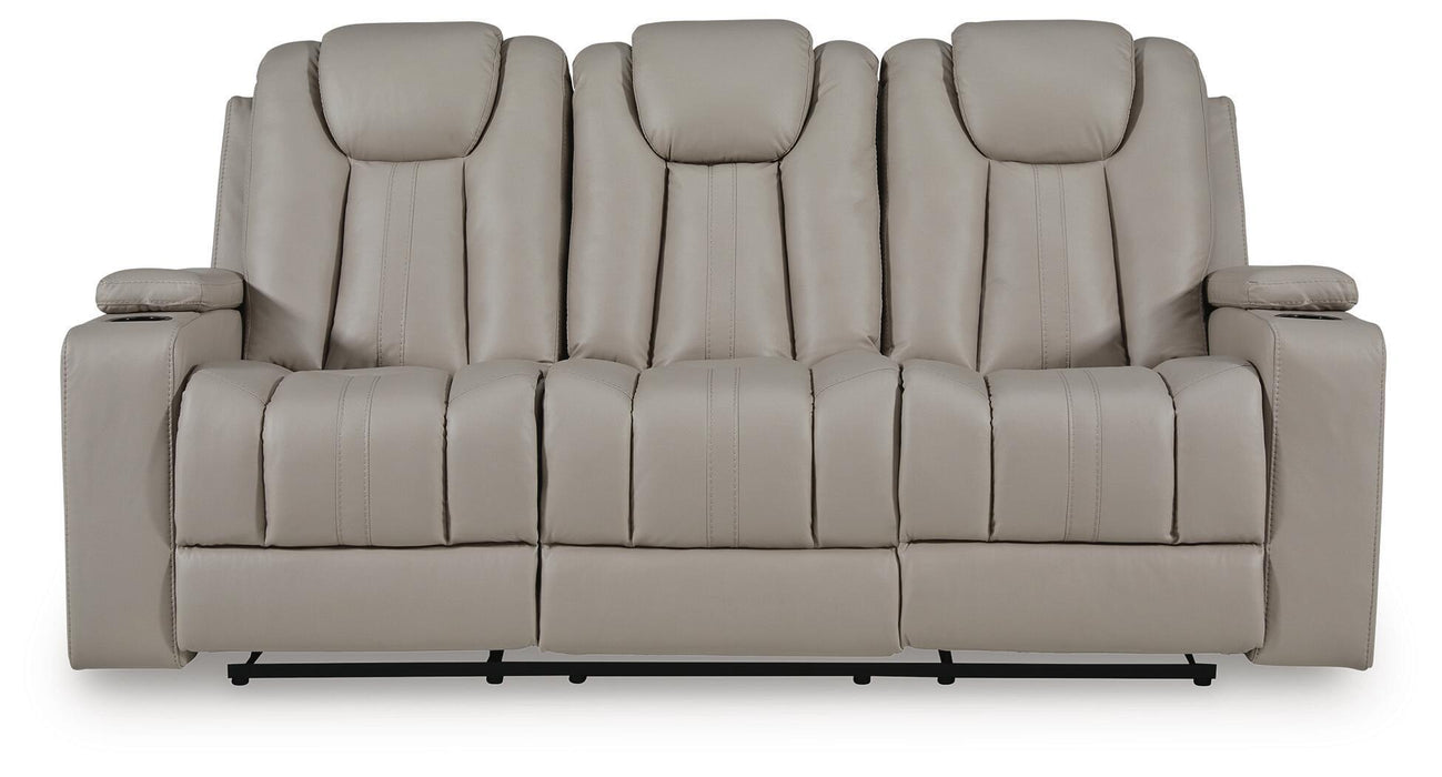 Elevate Edges - Reclining Sofa With Drop Down Table - Coin Signature Design by Ashley®