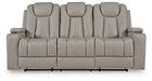 Elevate Edges - Reclining Sofa With Drop Down Table - Coin Signature Design by Ashley®