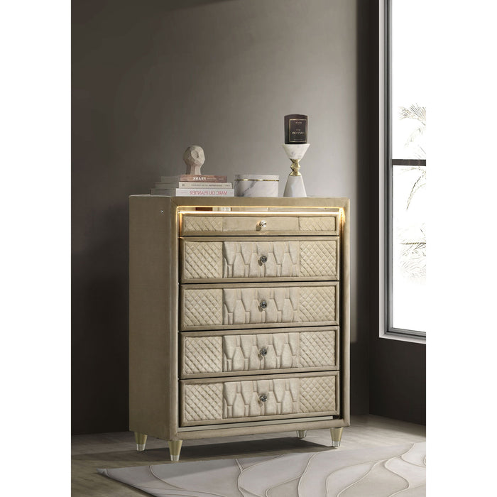 Mika - 5 Drawer LED Chest Furniture Max