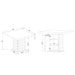 Donna - Bar Table - White Global Furniture USA