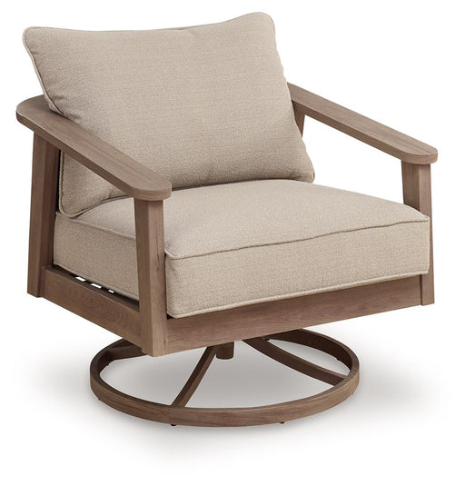 Harmony Headlands - Swivel Lounge With Cushion - Natural / Gray Signature Design by Ashley®