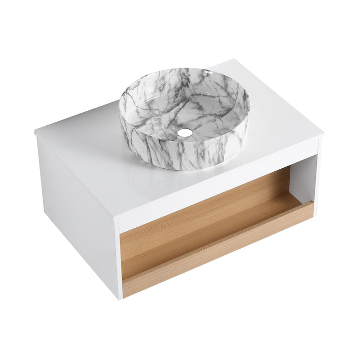 Floating Bathroom Vanity With Vessel Sink Home Essentials