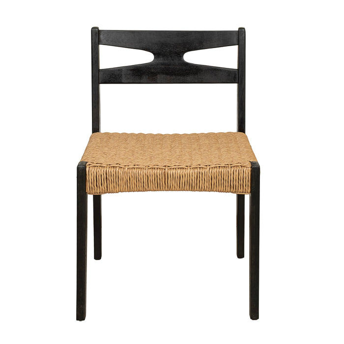 Dining Side Chairs, Indoor Outdoor Armless Chair (Set of 2) Noble House